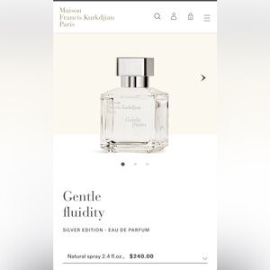 Maison Francis Kurkdjian Gentle Fluidity Silver